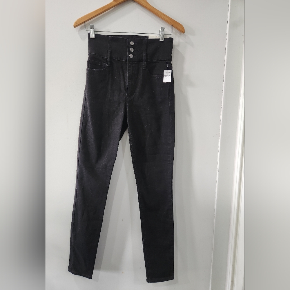 Classic Super High Rise Black Jeans for Women -27- NWT